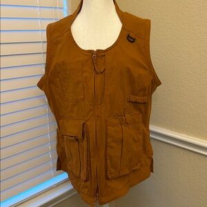 Duluth Trading Women's Heirloom Gardening Vest Size Large Orange